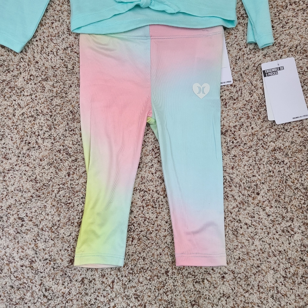 Infant Girls 12 month Hurley Matching set - Picture 3 of 5